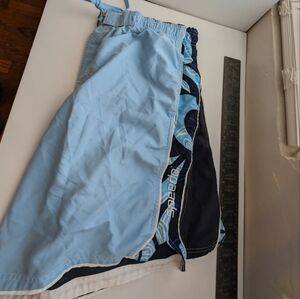 Speedo blue swim trunks large